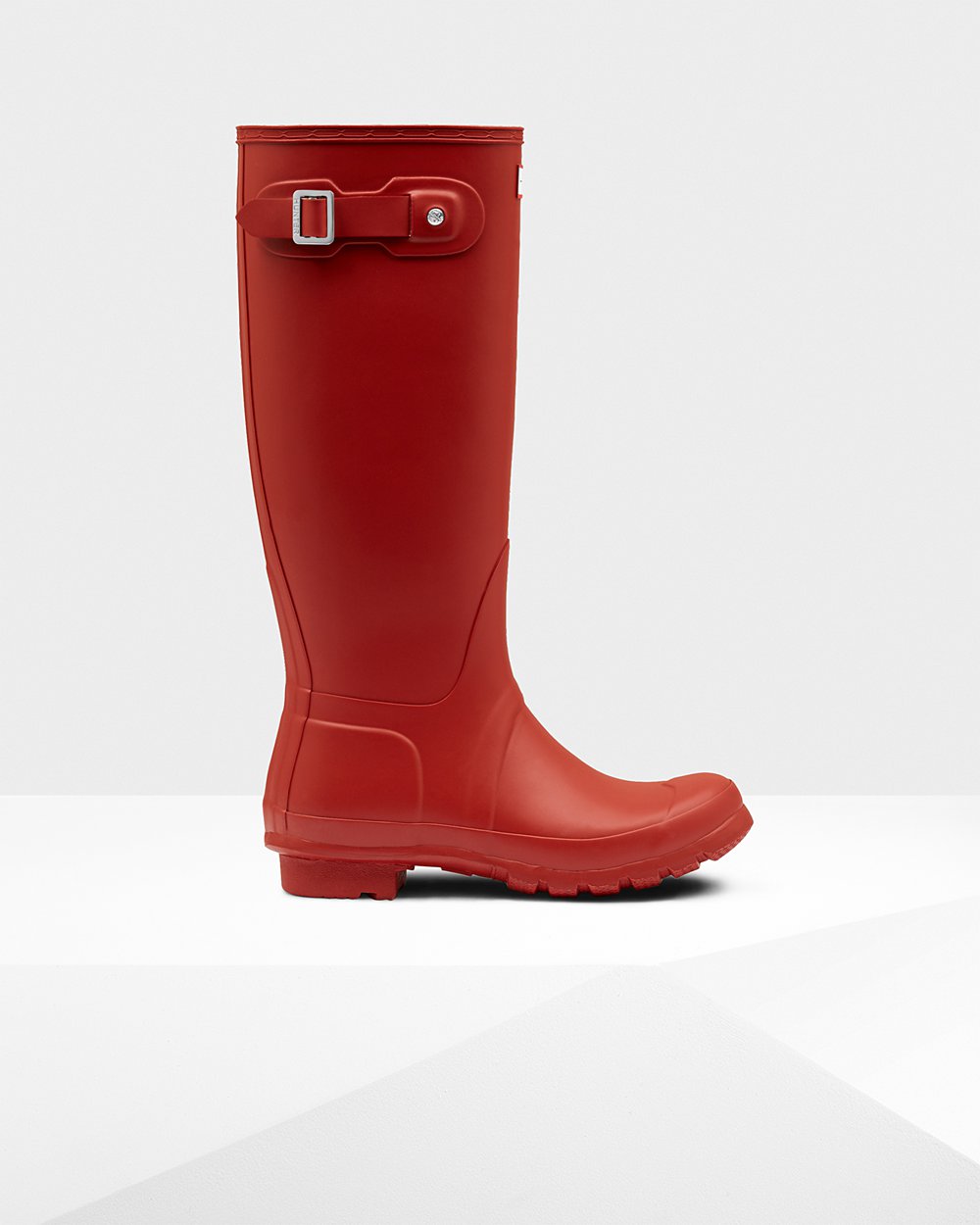 Womens Hunter Original - Tall Rain Boots Red - 0174-BVKUP